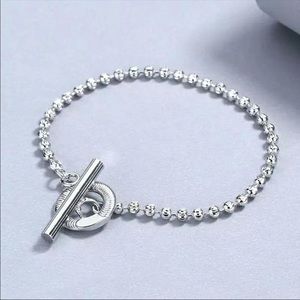 Sterling Silver Plated Beads Bracelet